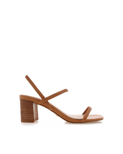 Balton Mule Heel - Sugar Brown / Natural