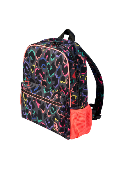 Grey with Rainbow Shadow Leopard Backpack
