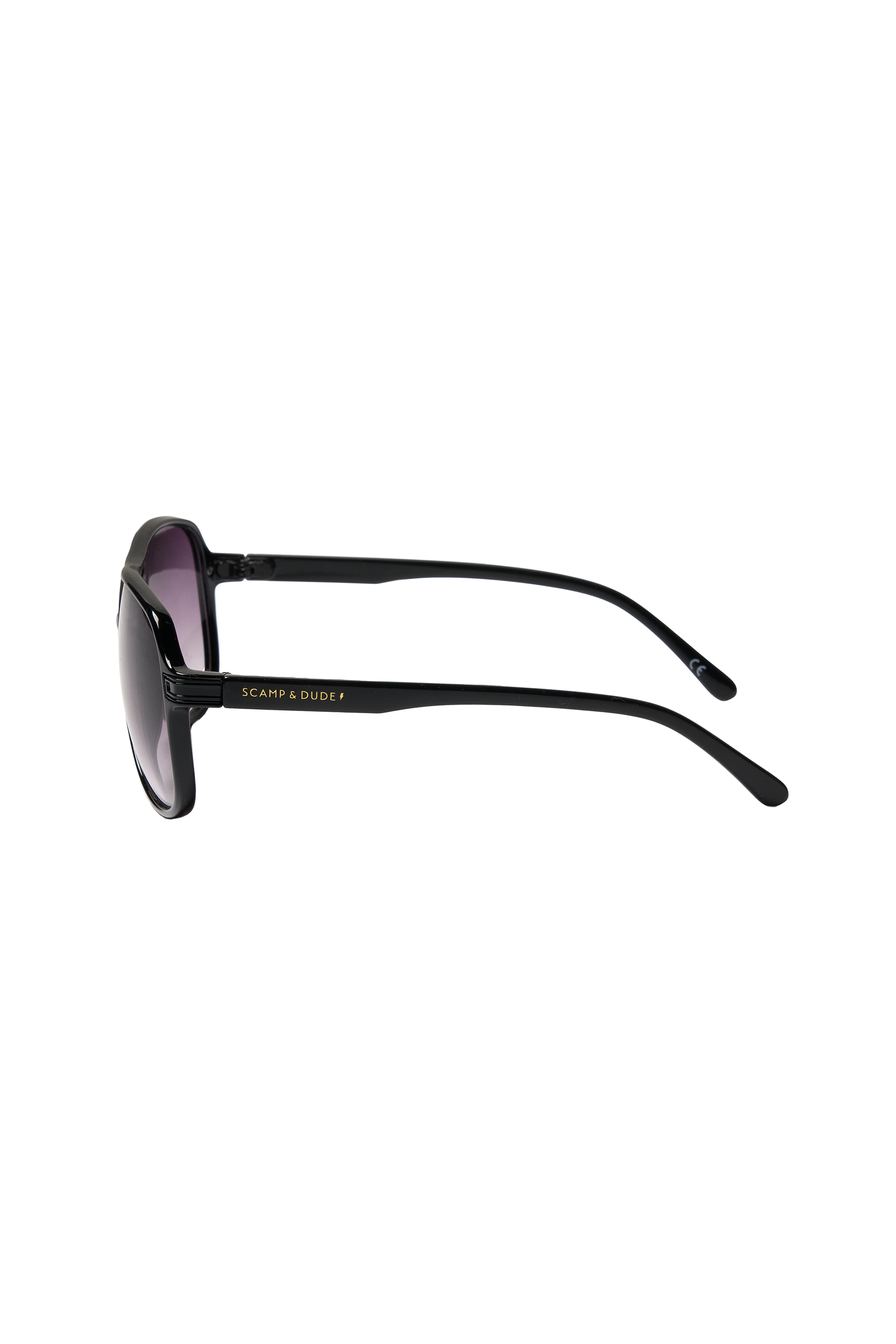 Black Aviator Style Sunglasses