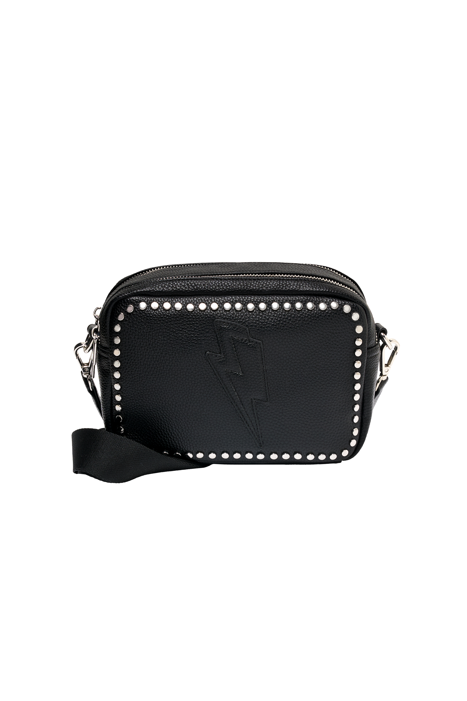 Black Studded Cross Body Bag