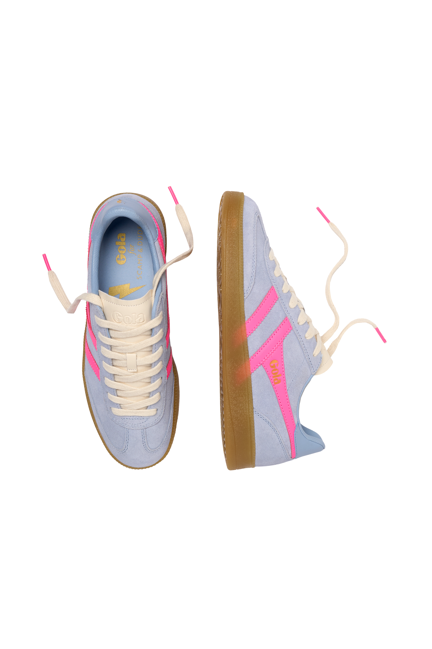 Gola for Scamp & Dude Blue and Pink Viper Trainers