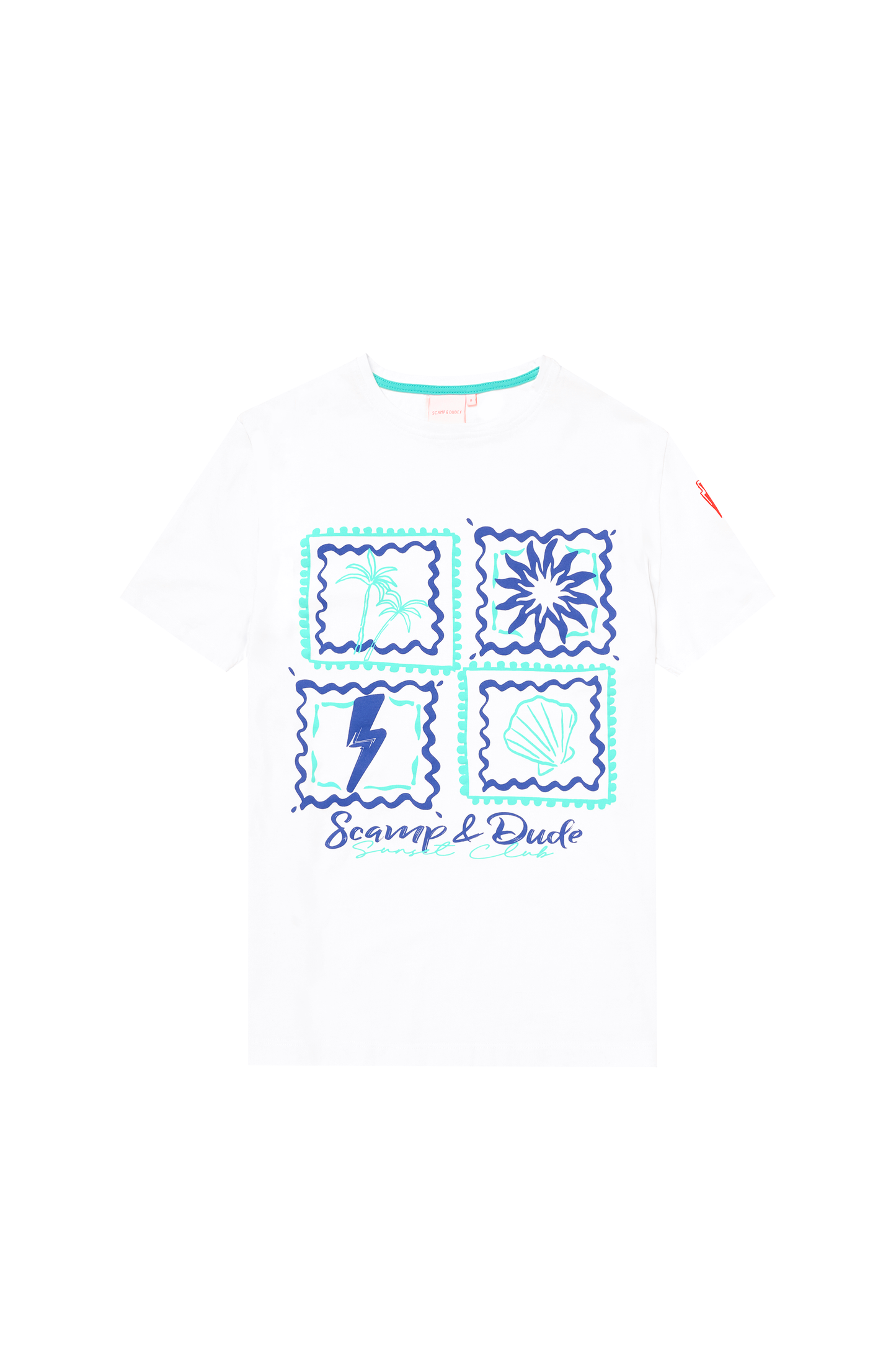 Ecru Tile Print T-Shirt