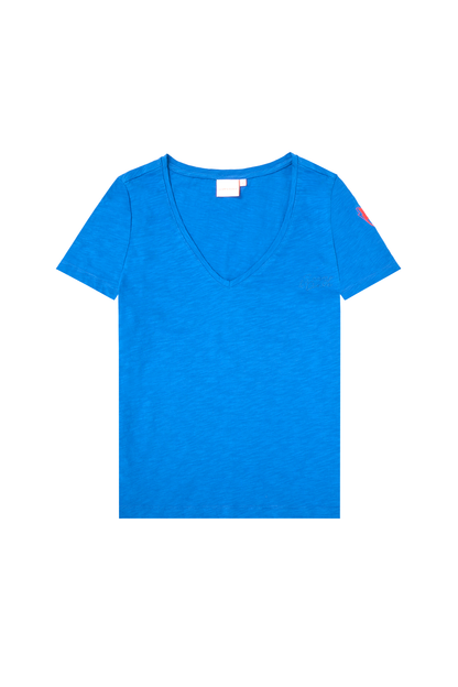 Cobalt Blue V-Neck T-Shirt