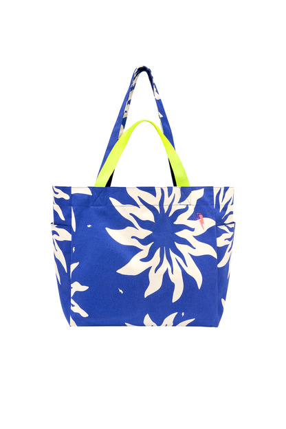 Blue Sunstar Reversible Canvas Bag
