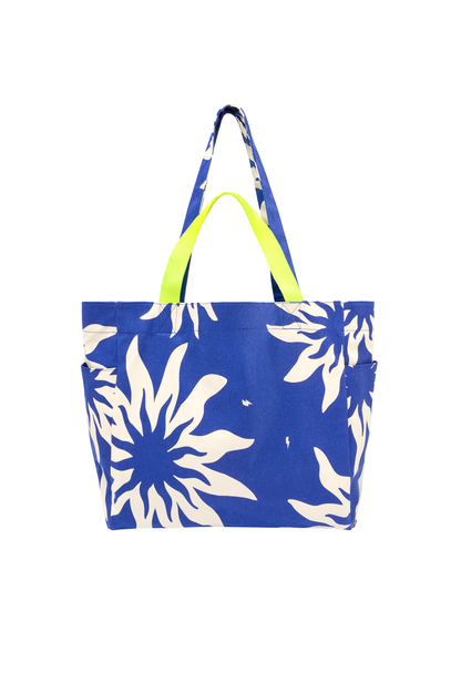 Blue Sunstar Reversible Canvas Bag