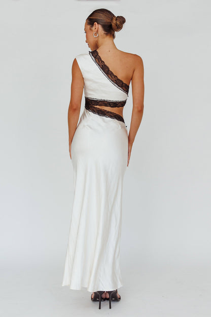 Mahli One-Shoulder Maxi Dress Champagne