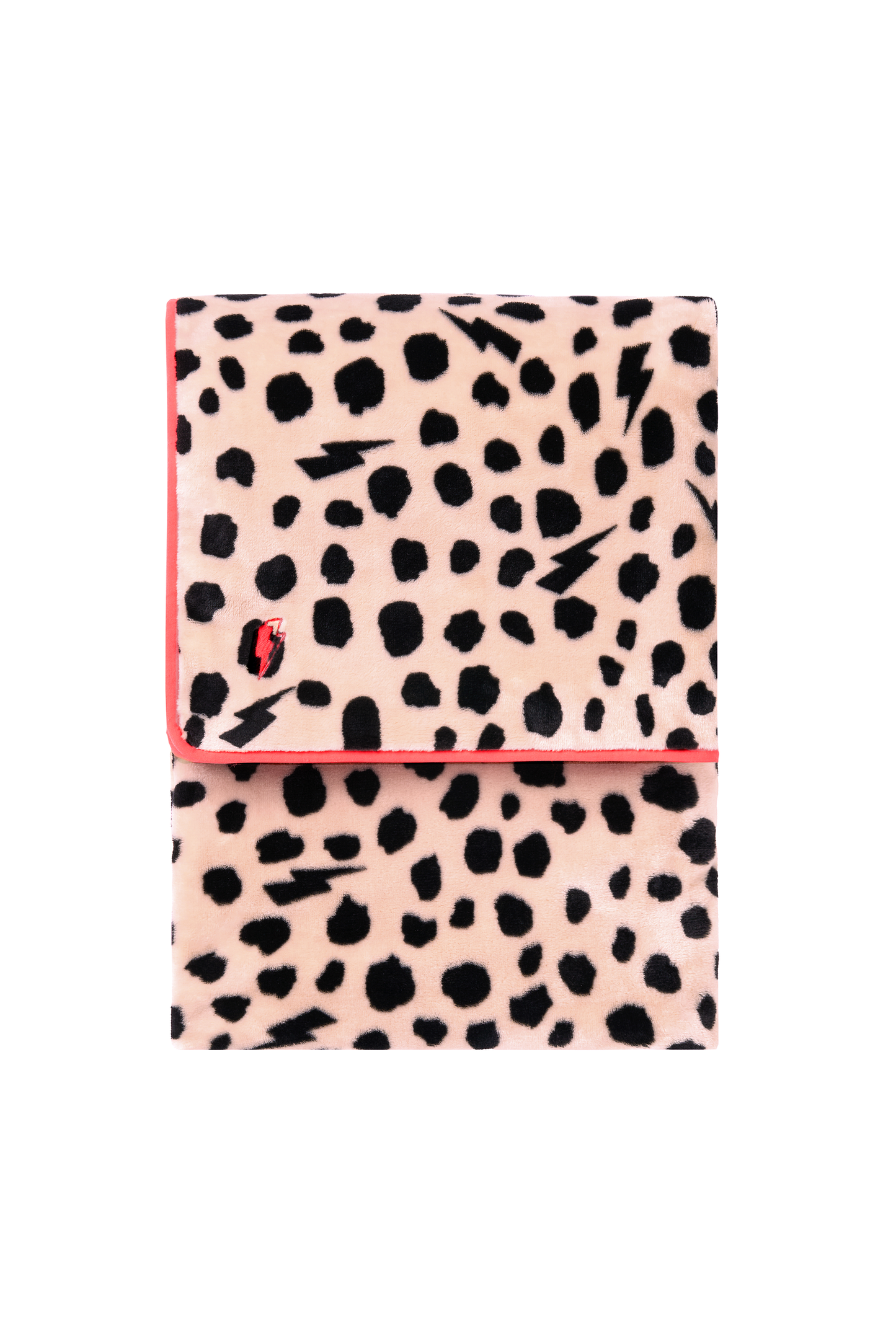 Cream with Black Cheetah Faux Fur Blanket