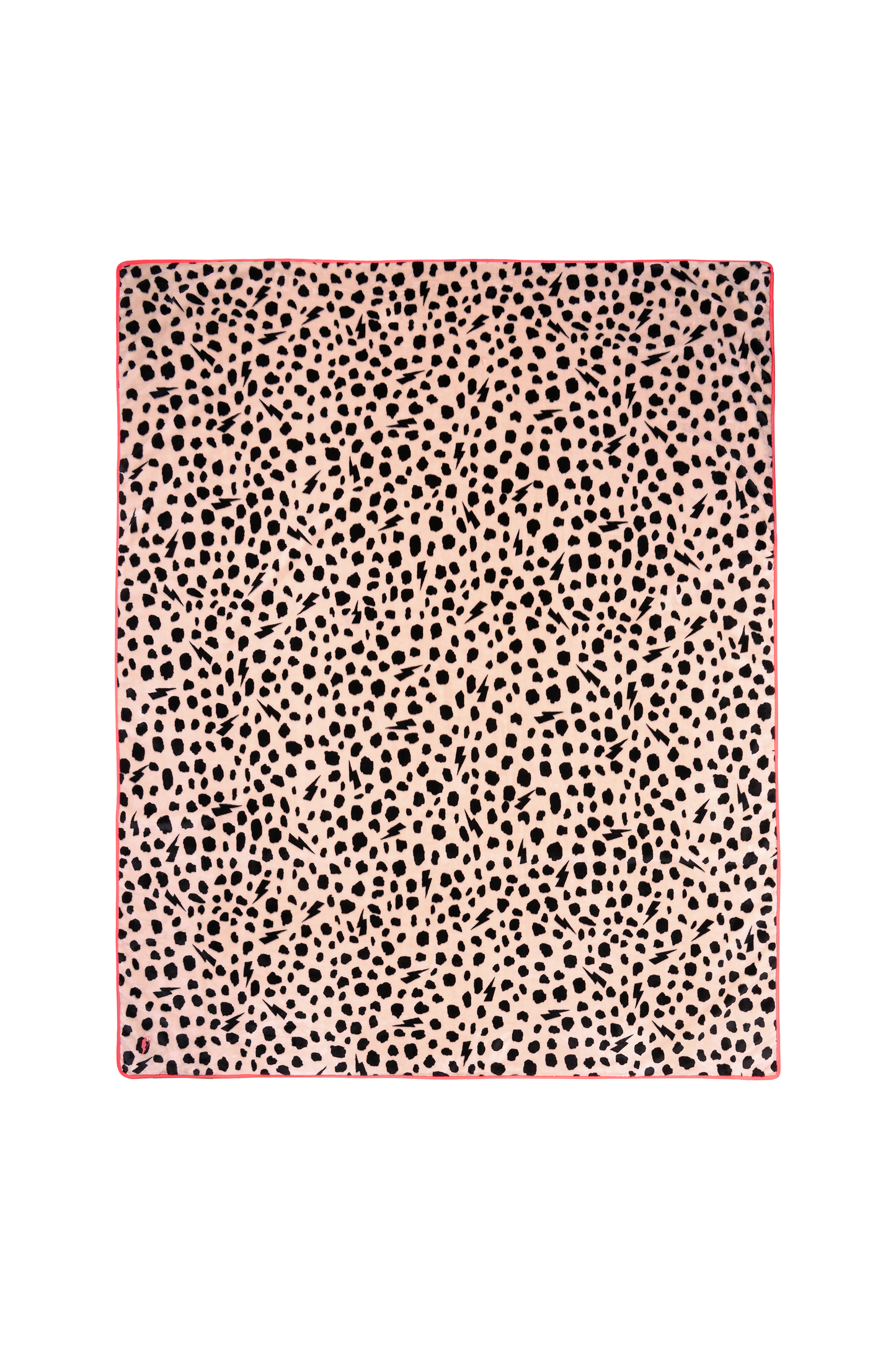 Cream with Black Cheetah Faux Fur Blanket