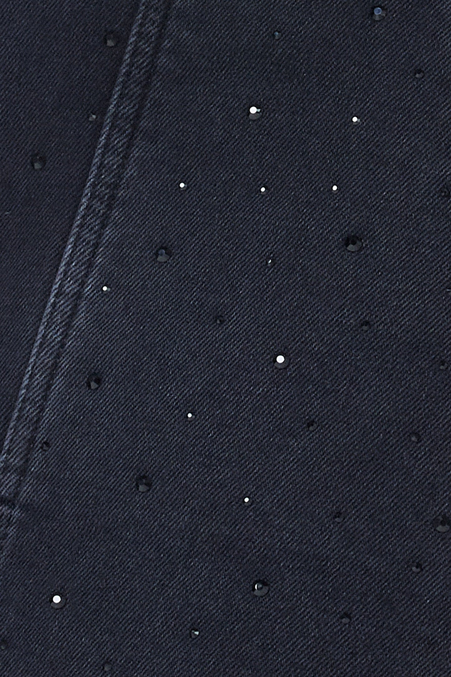 Washed Black Embellished Zip Detail Denim Dress