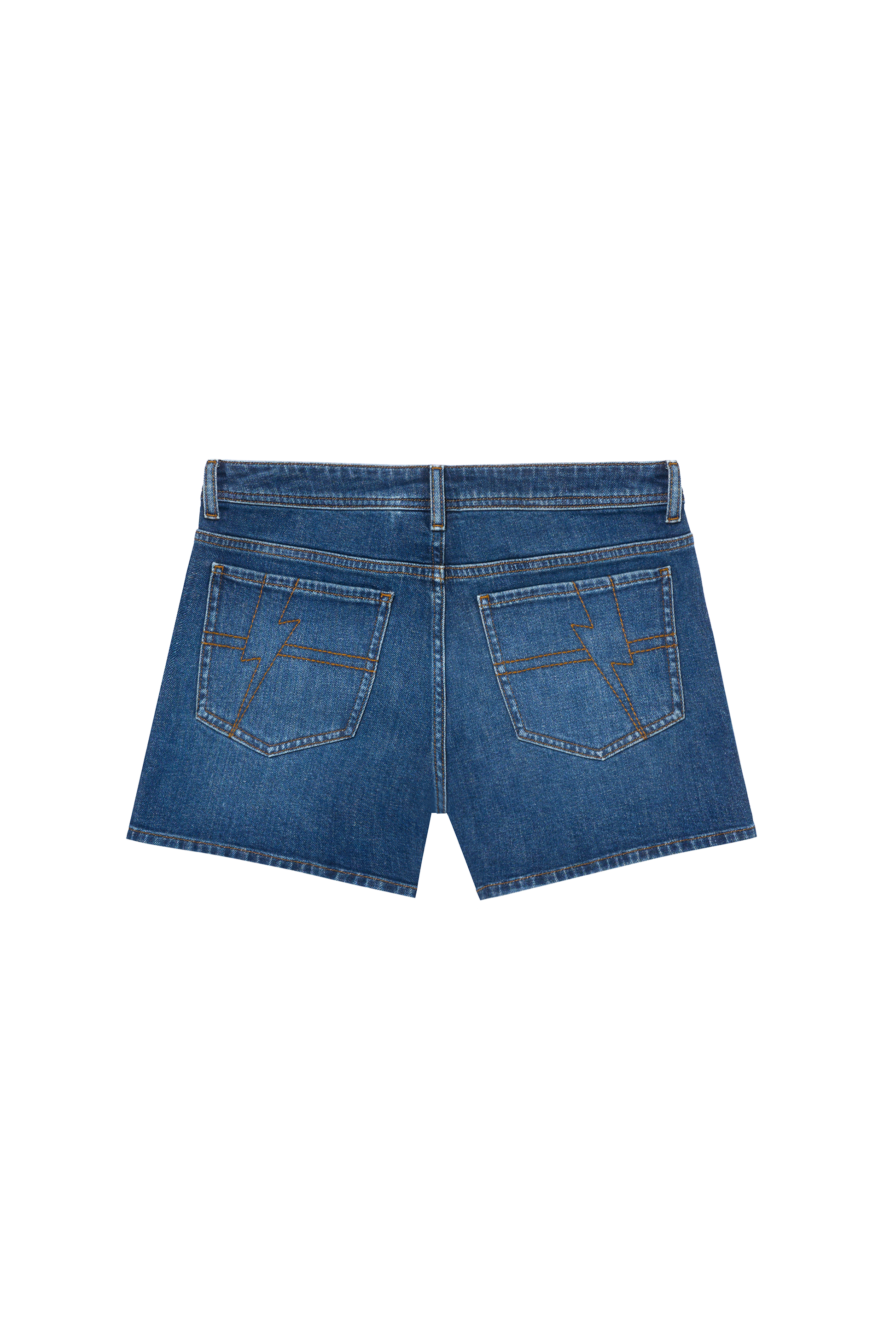 Mid Indigo Denim Shorts