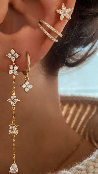 Becci Cuff Earrings - Gold