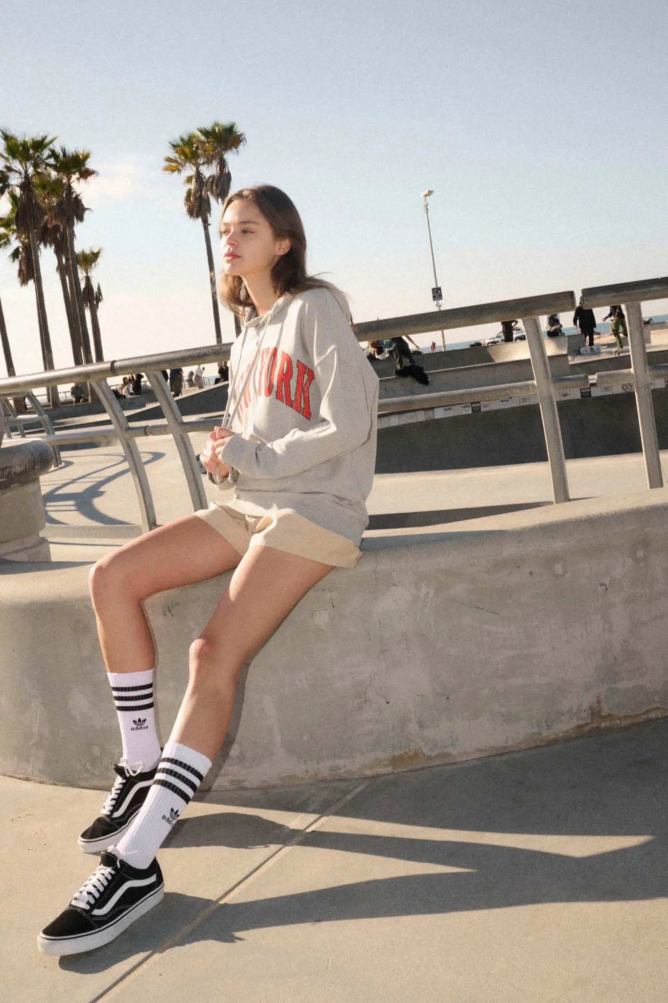 New York Vintage-Print Varsity Graphic Hoodie