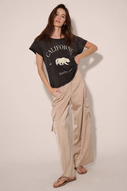 California Bear Vintage-Wash Graphic Tee
