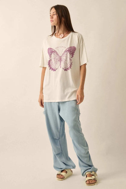 Lover Butterfly Oversize Graphic Tee