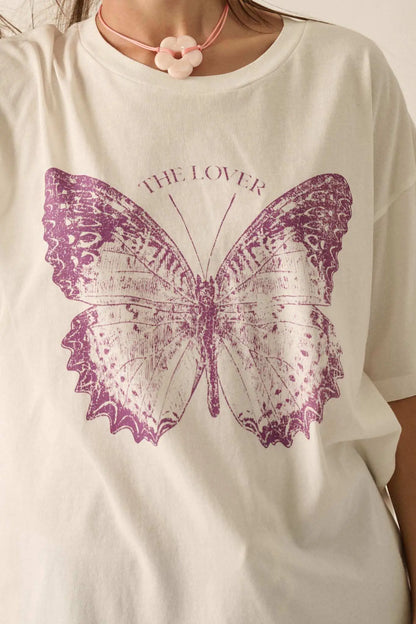 Lover Butterfly Oversize Graphic Tee