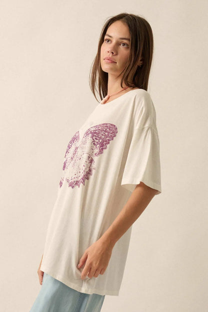 Lover Butterfly Oversize Graphic Tee