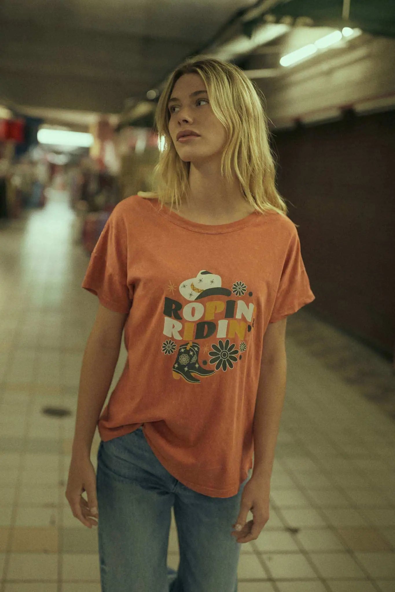 Ropin' & Ridin' Vintage-Wash Western Graphic Tee