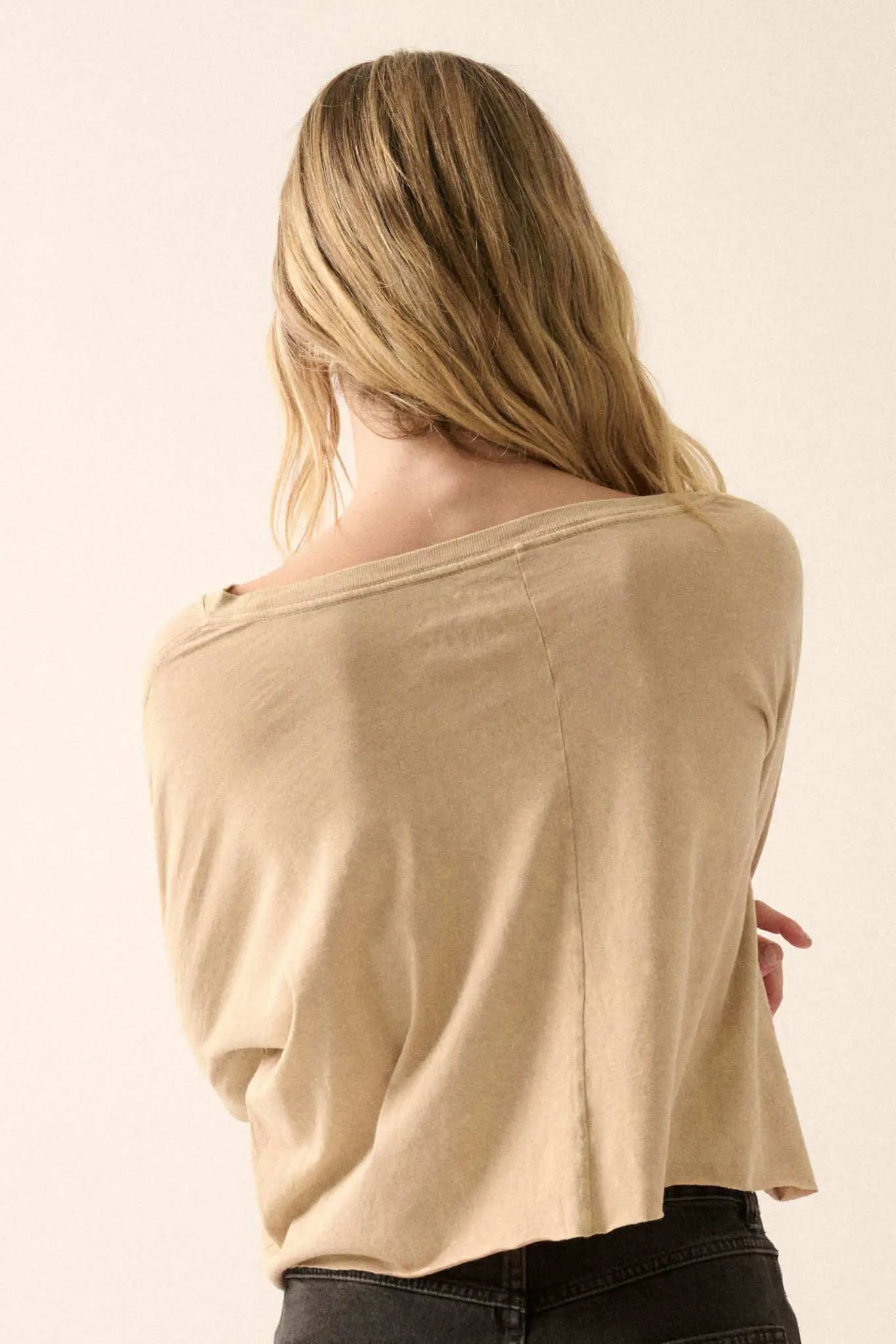 San Francisco Cropped Long-Sleeve Graphic Tee