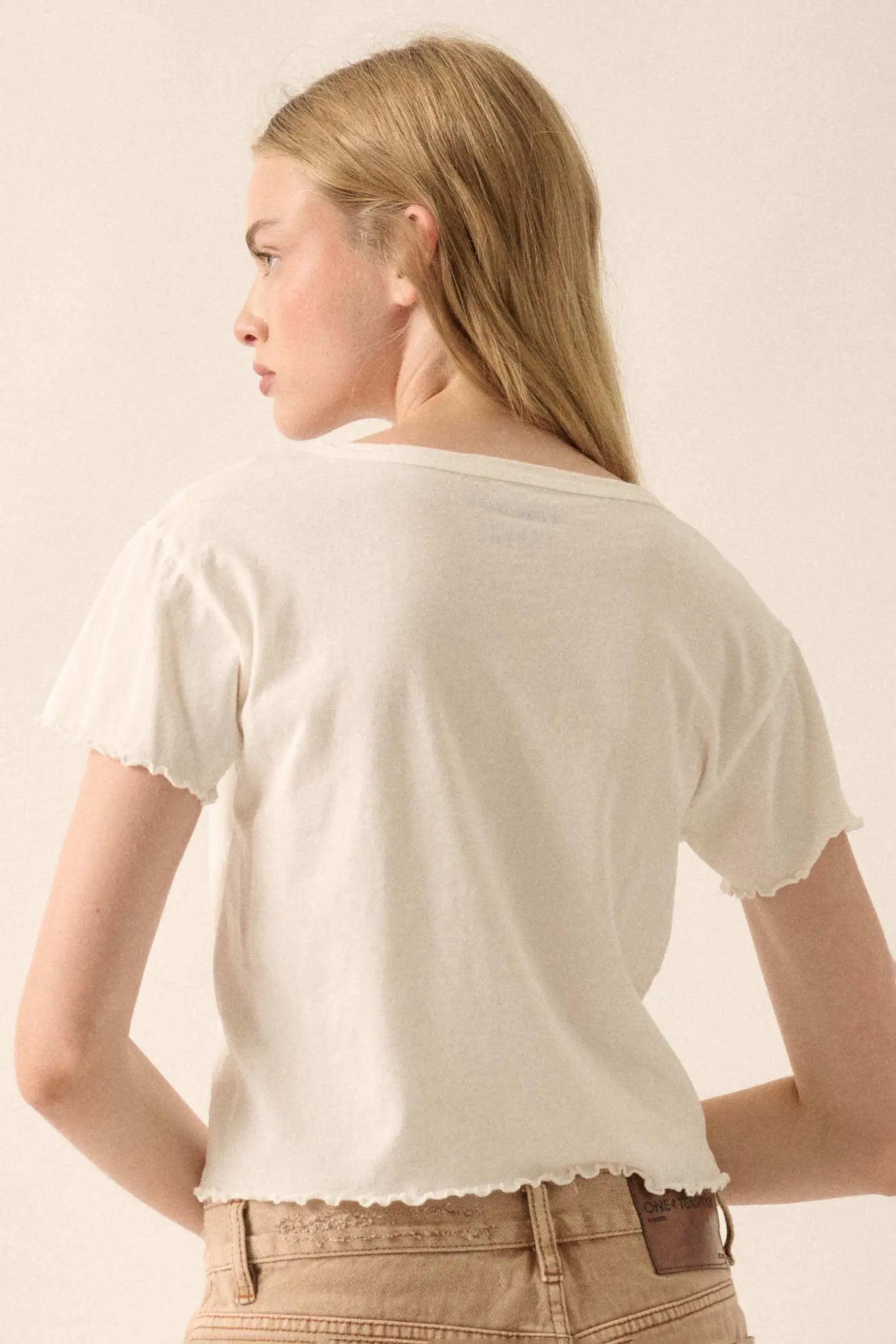 Magic Strawberry Cropped Graphic Baby Tee