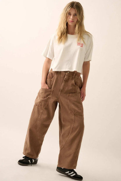 Love New York Back-Print Cropped Graphic Tee