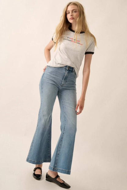 It's Not My Fault Vintage-Print Graphic Ringer Tee