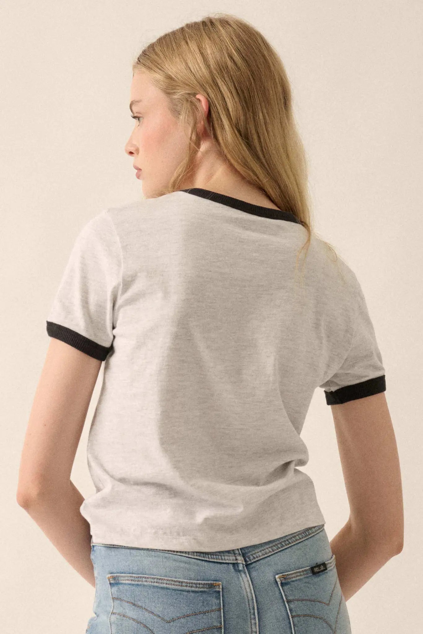 It's Not My Fault Vintage-Print Graphic Ringer Tee
