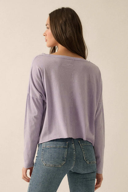 Cowgirl in Love Cropped Long-Sleeve Graphic Tee