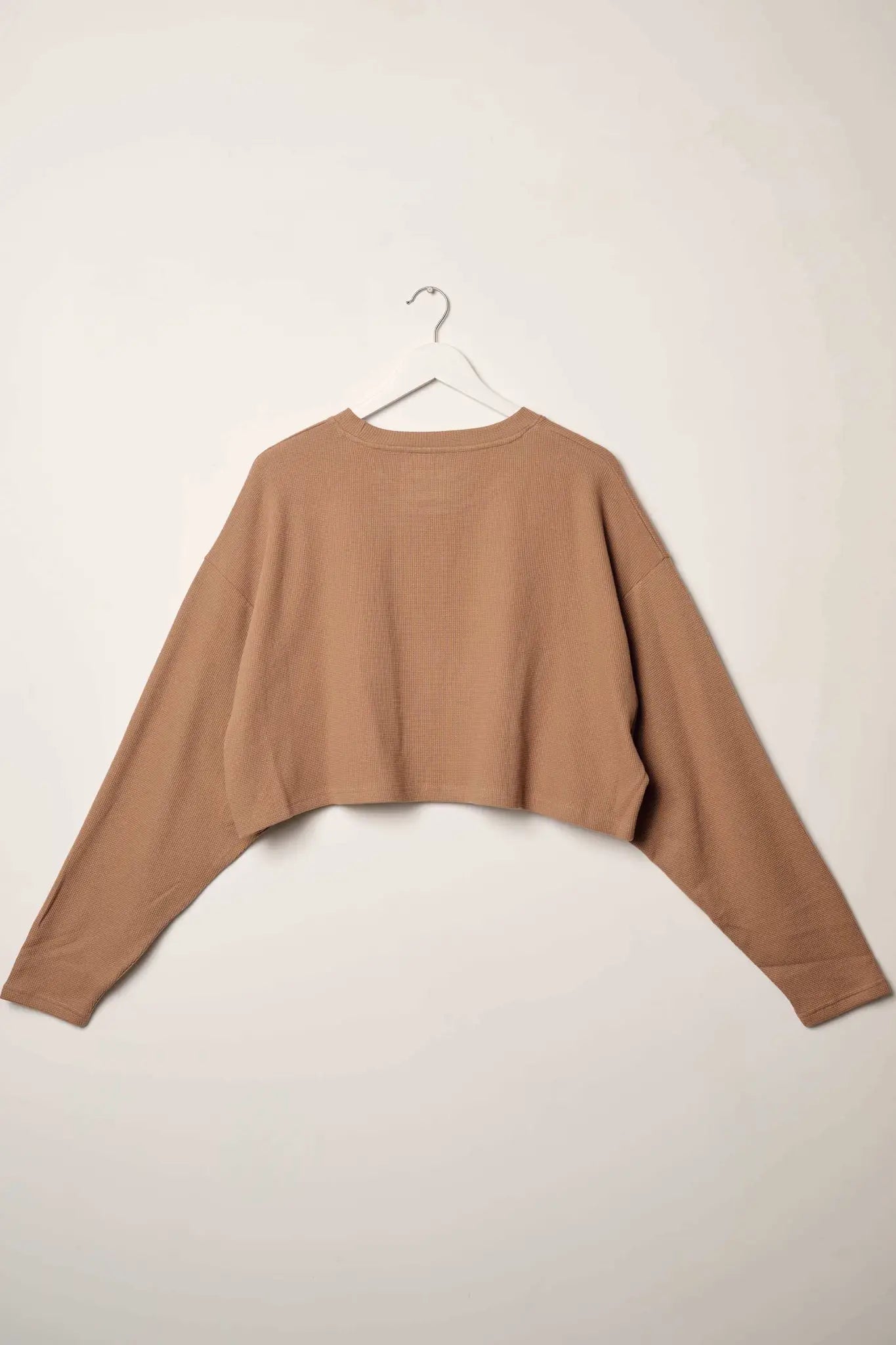Saddle Up & Ride Cropped Thermal Graphic Top