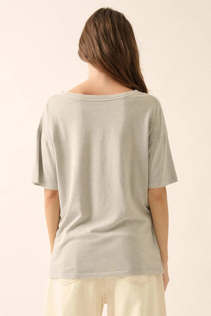 All We Need Is Love V-Neck Graphic Tee