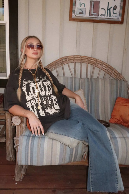 Louisville Boots Distressed Graphic Tee
