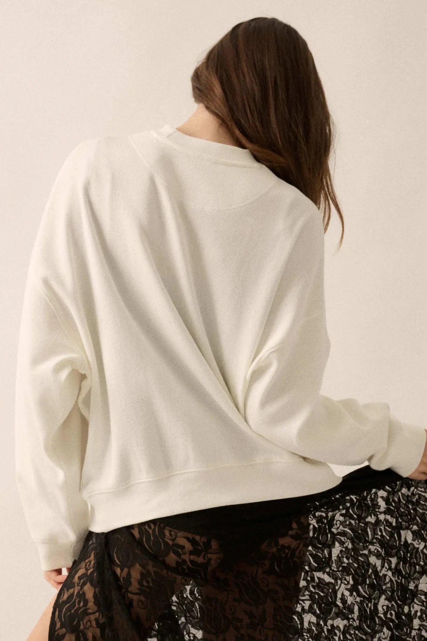 Fab Fruit Oversize Thermal Graphic Top