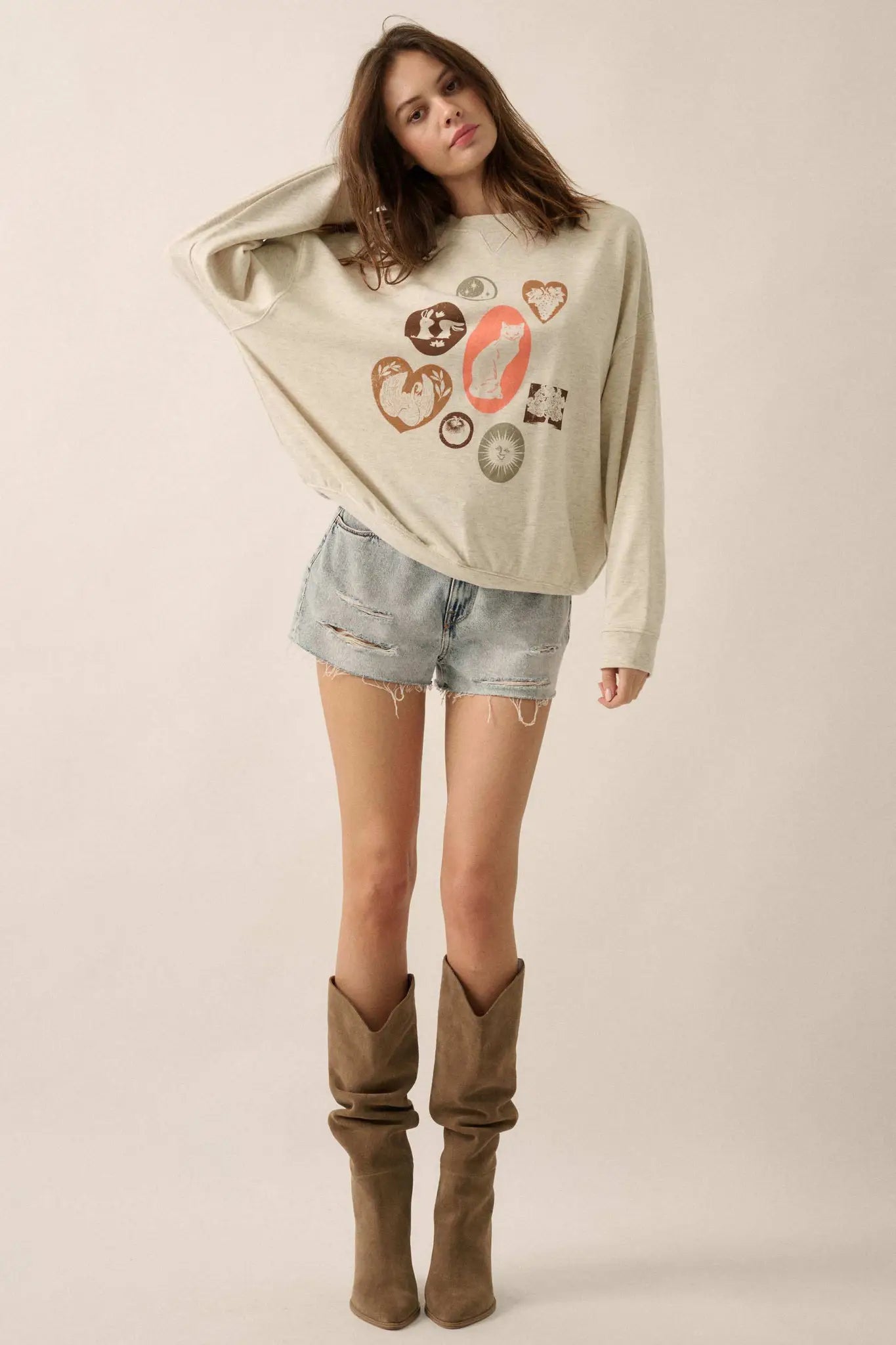 Favorite Things Vintage-Print Graphic Sweatshirt