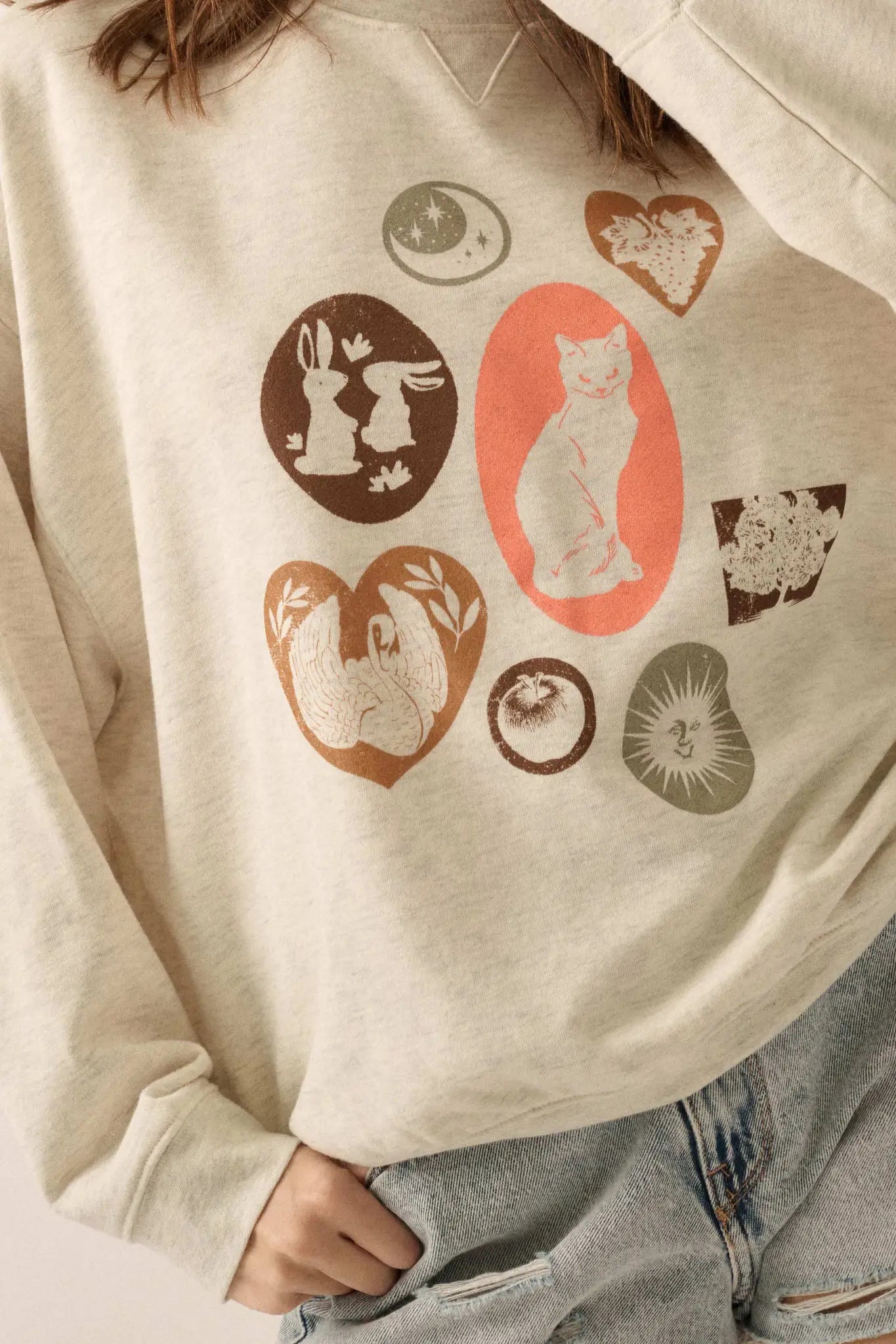 Favorite Things Vintage-Print Graphic Sweatshirt