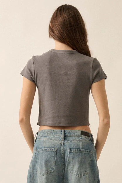 Flipped California Thermal Graphic Baby Tee