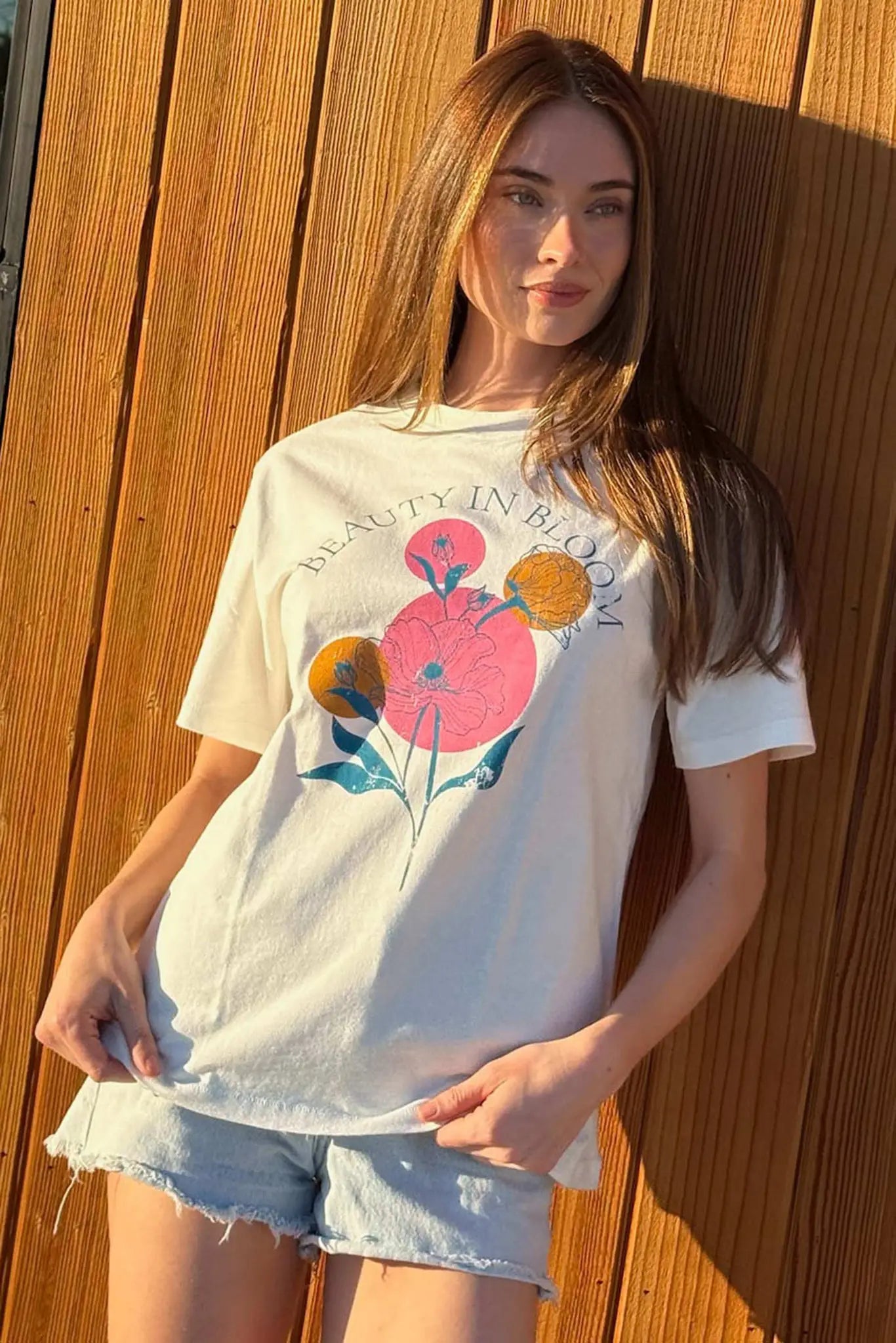 Beauty in Bloom Floral Vintage-Print Graphic Tee