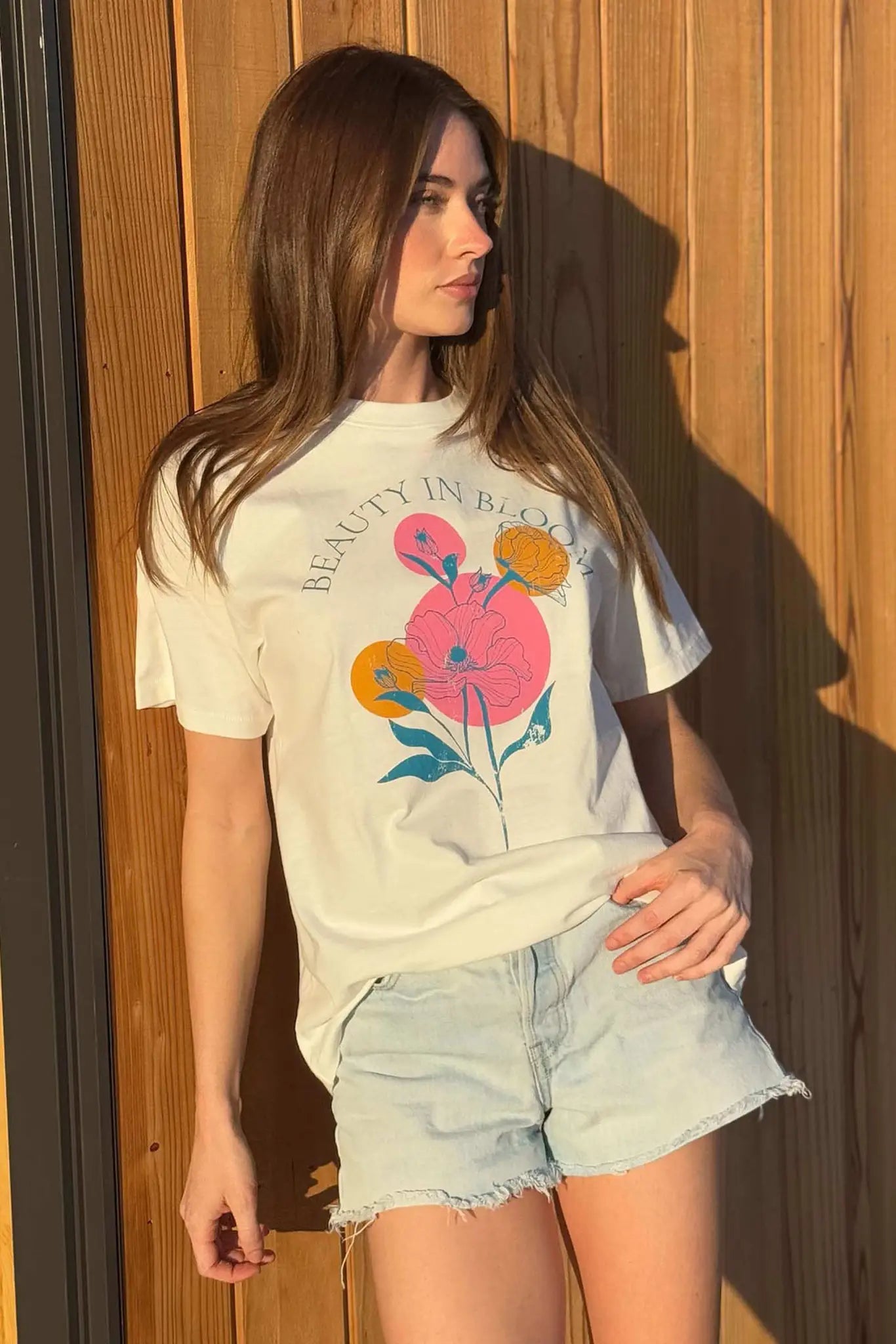 Beauty in Bloom Floral Vintage-Print Graphic Tee