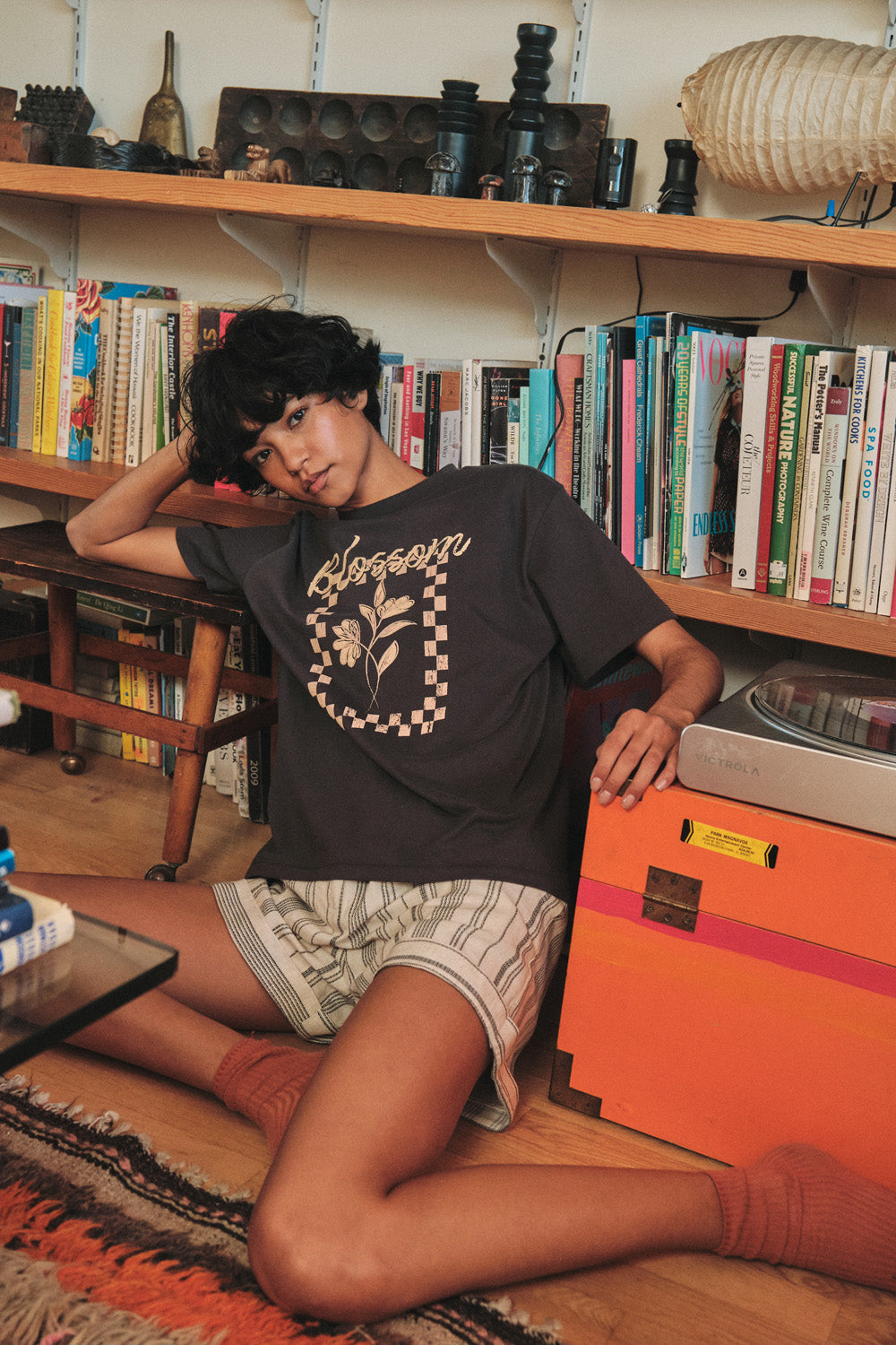 Blossom Vintage-Print Floral Graphic Tee