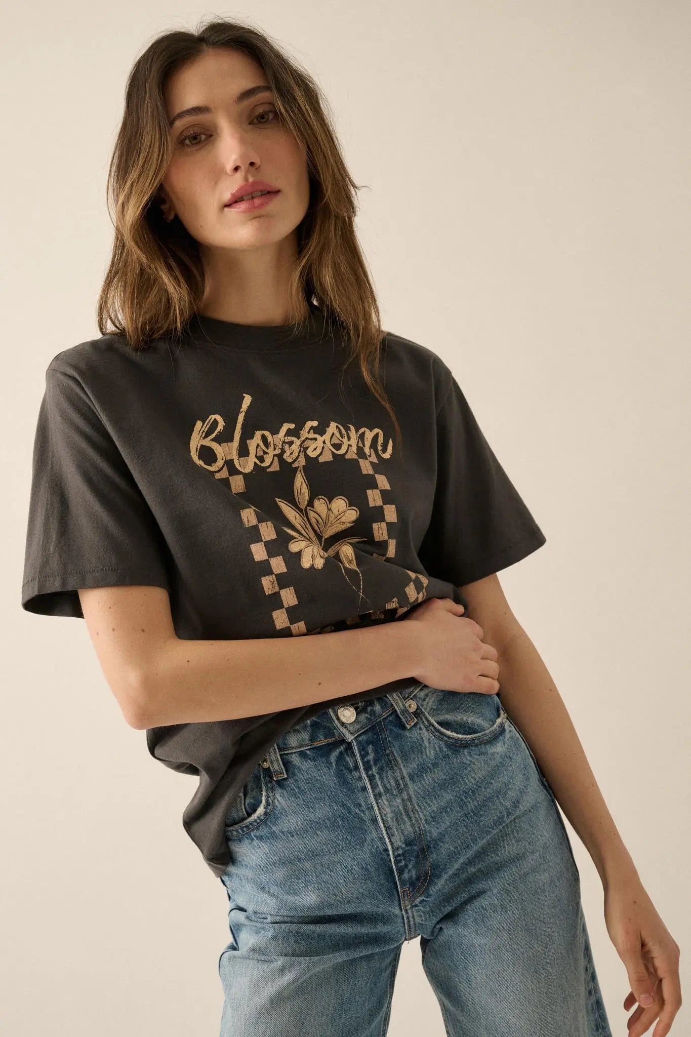 Blossom Vintage-Print Floral Graphic Tee