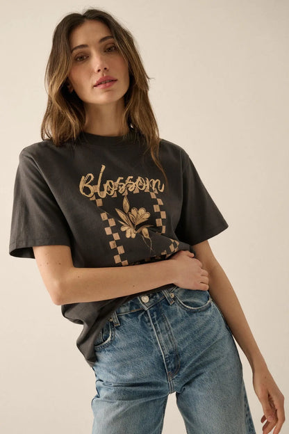 Blossom Vintage-Print Floral Graphic Tee