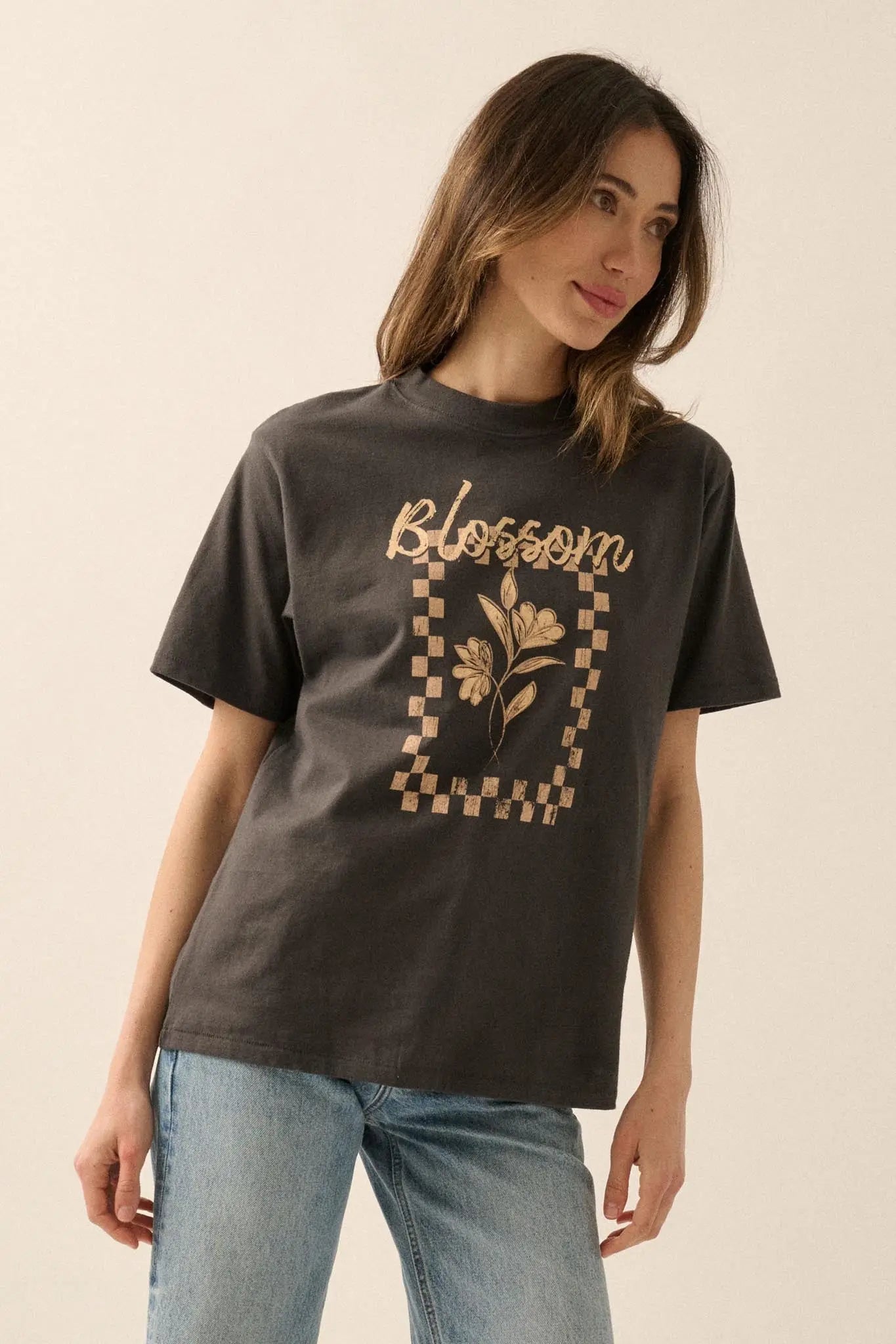 Blossom Vintage-Print Floral Graphic Tee