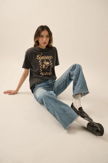 Blossom Vintage-Print Floral Graphic Tee