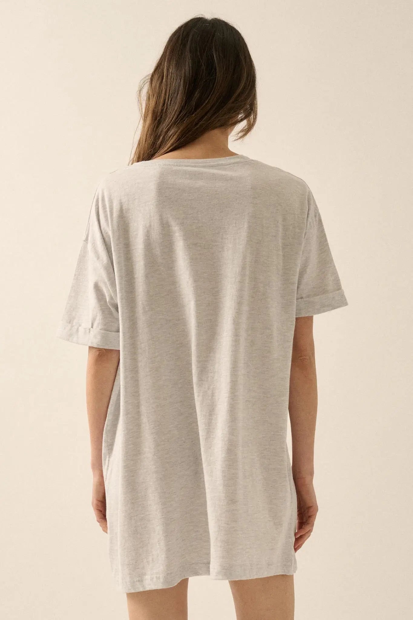 99 Problems Vintage-Print Oversize Cat Graphic Tee