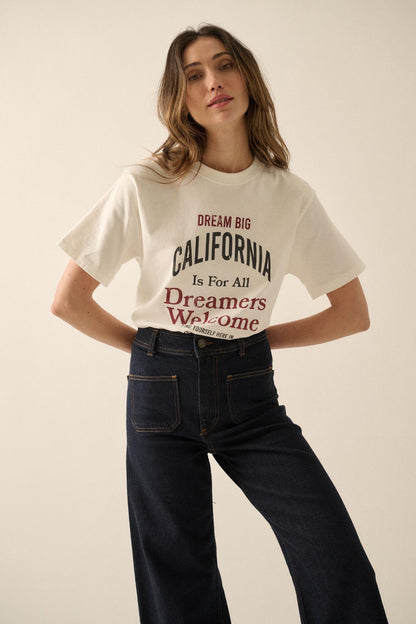 California Dreamers Vintage-Print Graphic Tee