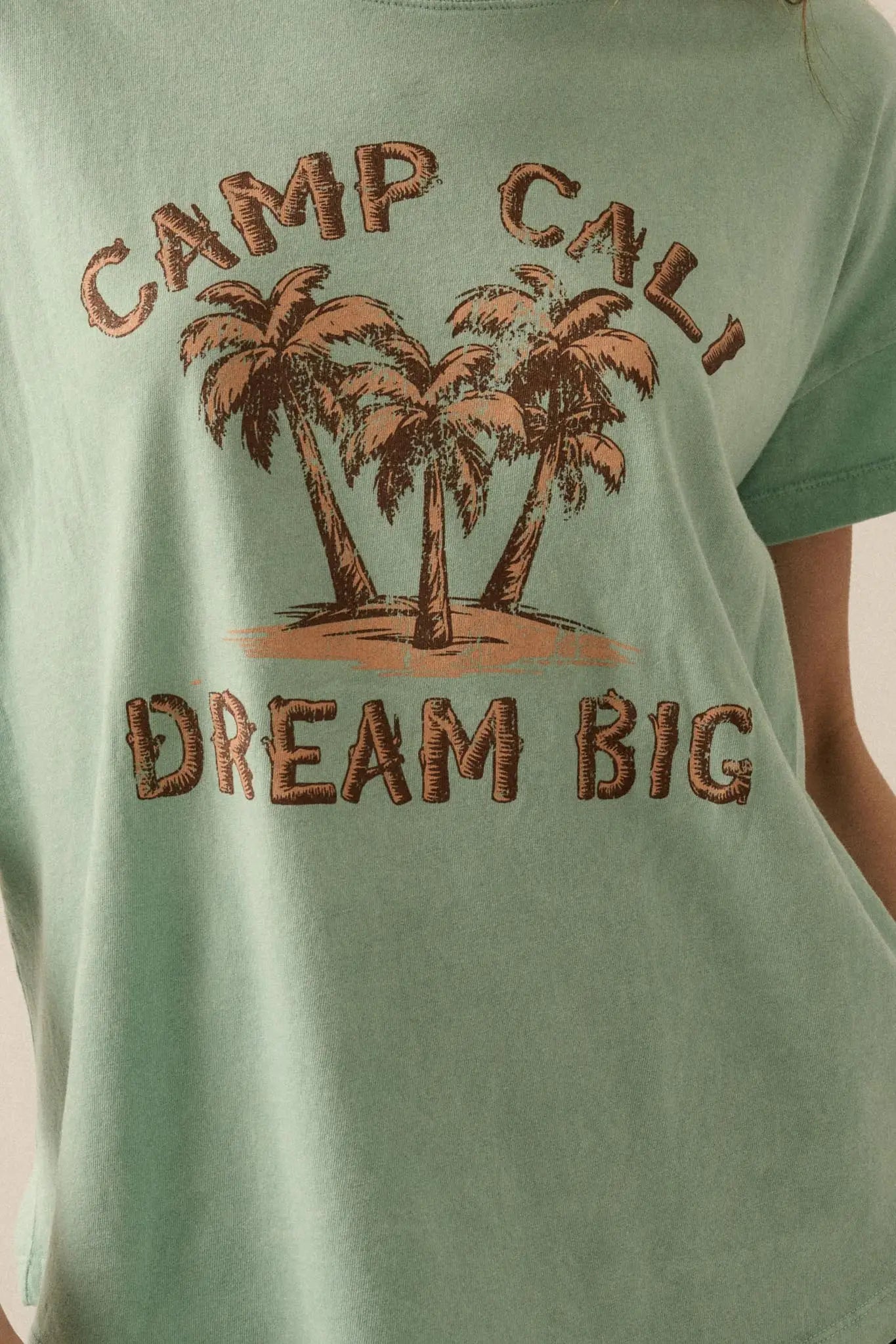 Camp Cali Dream Big Vintage-Wash Graphic Tee