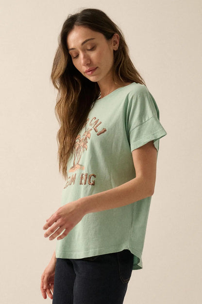 Camp Cali Dream Big Vintage-Wash Graphic Tee
