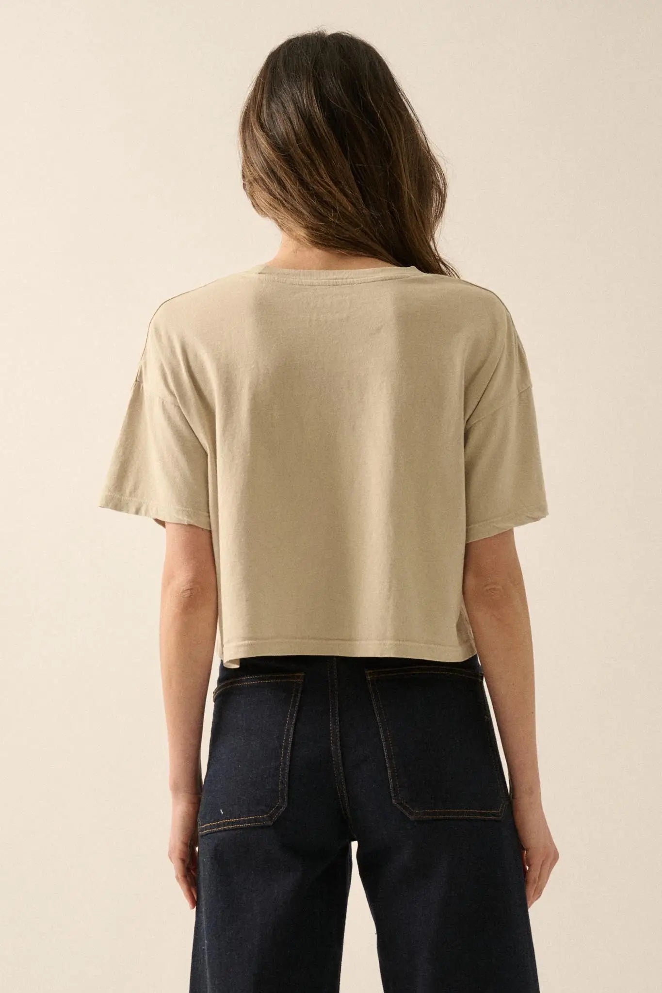 Gioco da Ragazzi Cropped Dandelion Graphic Tee