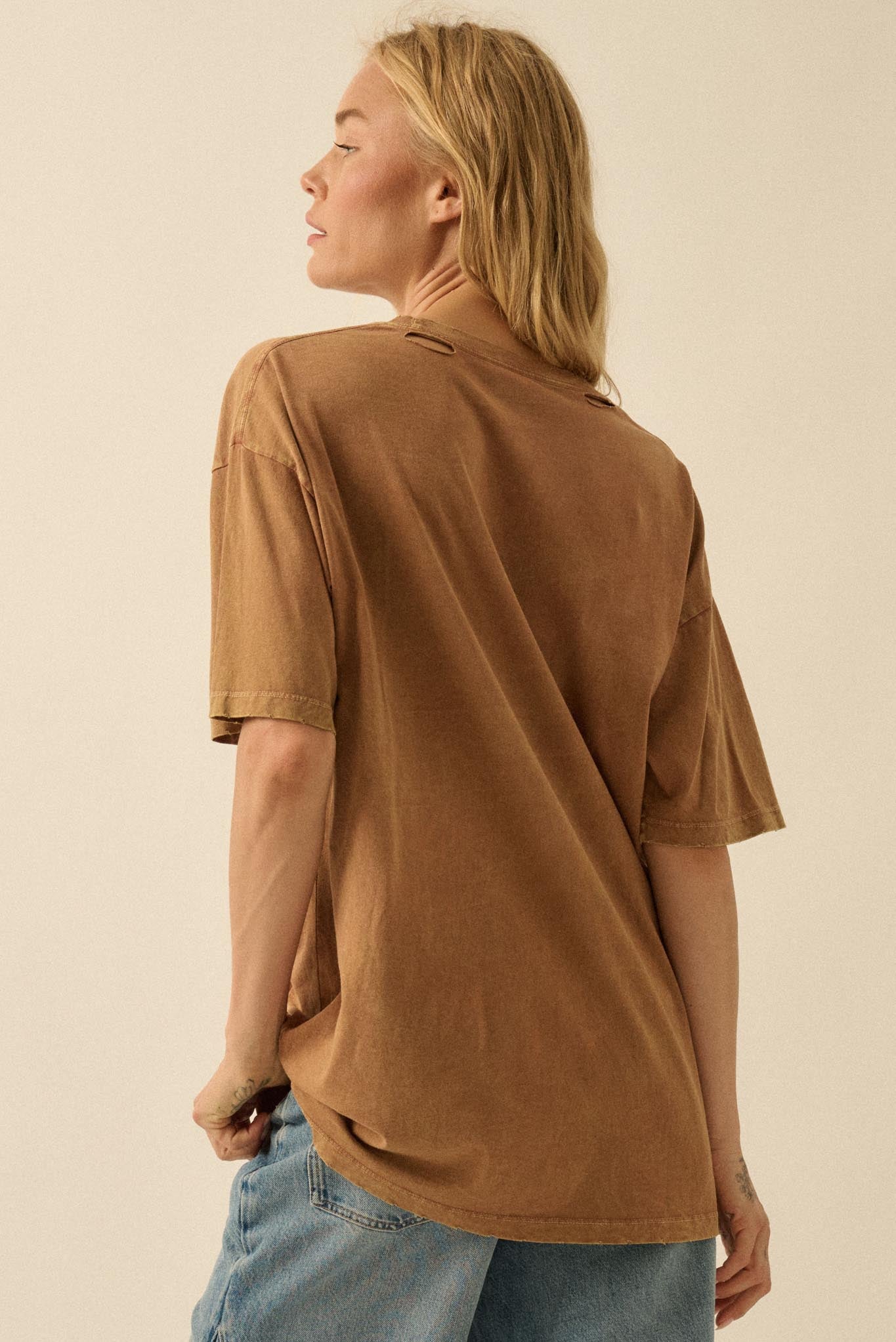 Rodeo Rangers Distressed Oversize Graphic Tee