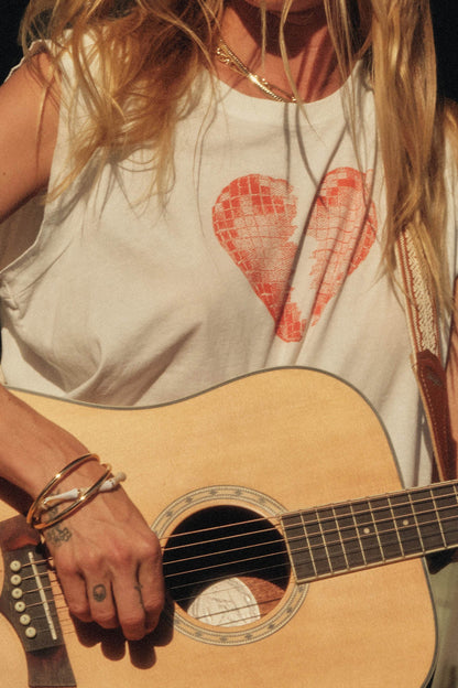 Heartbreak Disco Vintage Sleeveless Graphic Tee