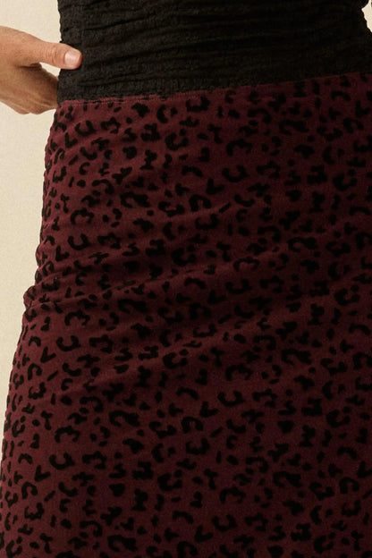 Pretty Wild Leopard Mesh Maxi Skirt