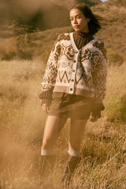 Jungle Girl Leopard Twill Cargo Mini Skirt